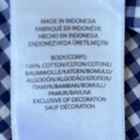 Polo Ralph Lauren Boys Long Sleeve Button Down Down Gingham Shirt XL 18-20 Dress - Picture 6 of 7